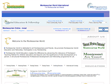 Tablet Screenshot of montessori.co.il