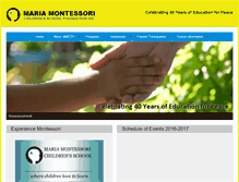 Tablet Screenshot of montessori.ph