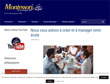 Tablet Screenshot of blog.montessori.fr