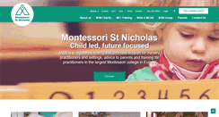 Desktop Screenshot of montessori.org.uk