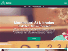 Tablet Screenshot of montessori.org.uk