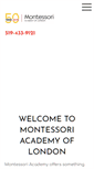 Mobile Screenshot of montessori.on.ca