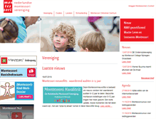 Tablet Screenshot of montessori.nl